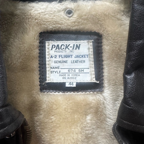 Vintage Leather flight jacket - Picture 3 of 3